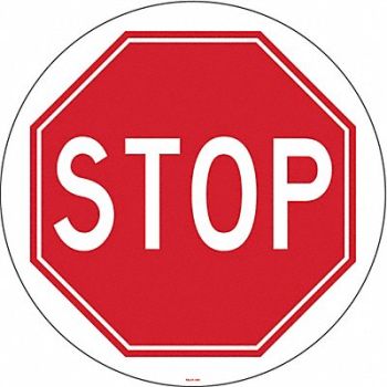 STRANCO INC Anti-Slip Floor Sign 17 inx17 in Vinyl, 467F30