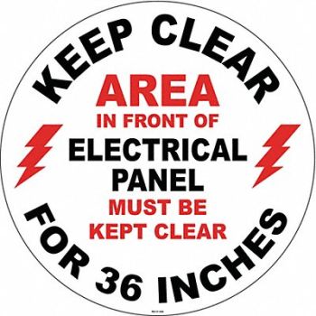STRANCO INC Anti-Slip Floor Sign 17 in x 17 in Vinyl, 467F33