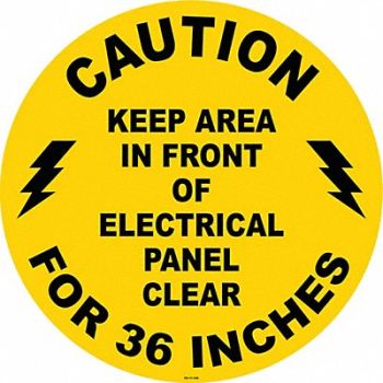 STRANCO INC Anti-Slip Floor Sign 17 in x 17 in Vinyl, 467F34