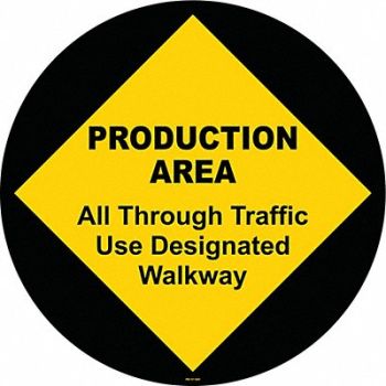 STRANCO INC Anti-Slip Floor Sign 17 in x 17 in Vinyl, 467F51