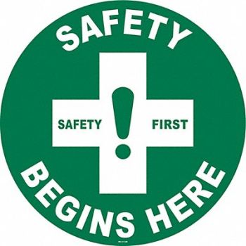 STRANCO INC Anti-Slip Floor Sign 17 in x 17 in Vinyl, 467F57