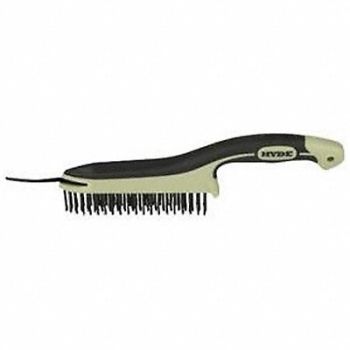 HYDE Brush w/Scraper Blade 3.25 Brush L, 5FZJ2