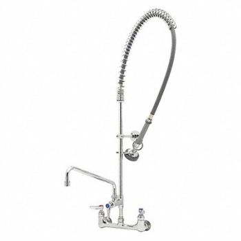 T S BRASS Gooseneck 1.42gpm Wall Mount, 468A90