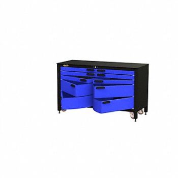 SWIVEL PRO SERIES Rolling Tool Cabinet Blk Ind Prem Duty, 468F61