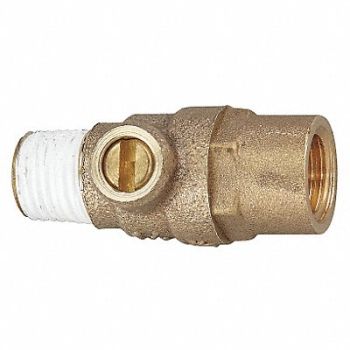 WATTS Test Cock 1/8 In Use w/Backflow Prevent, 46A955