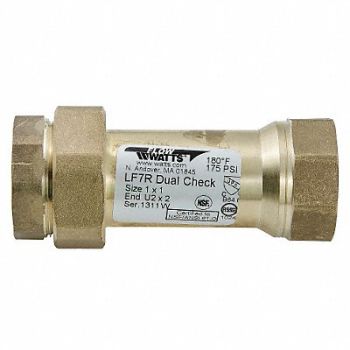WATTS Dual Check Valve Bronze 1 FNPT, 46A961