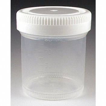 GLOBE SCIENTIFIC Airtight Container 90mL Wide PK300, 46AX29