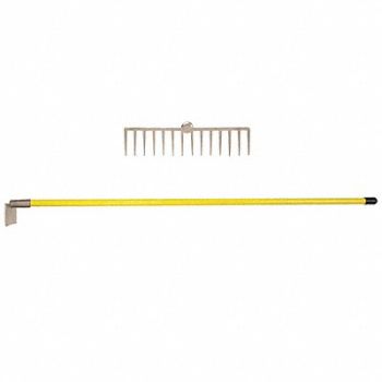 AMPCO Rake Fiberglass Handle 14-1/4 W 60-1/4 L, 46C028