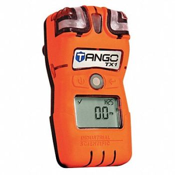 INDUSTRIAL SCIENTIFIC Single Gas Detector H2S 0-200ppm Orange, 46C109