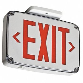 LITHONIA LIGHTING Ext Sgn Thrmplstc Wht 12 1/2in 3.4W, 46C213