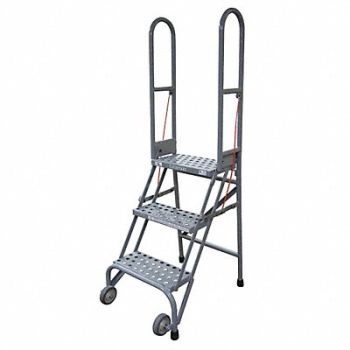COTTERMAN Folding Rolling Safety Ldr Platfm 40In H, 46C348
