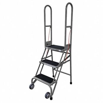 COTTERMAN Folding Rolling Safety Ldr Platfm 30In H, 46C350