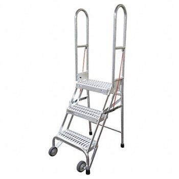 COTTERMAN Folding Rolling Safety Ldr Platfm 40In H, 46C354