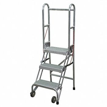 COTTERMAN Folding Rolling Safety Ldr Platfm 30In H, 46C356