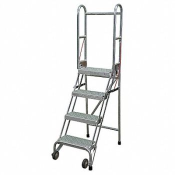 COTTERMAN Folding Rolling Safety Ldr Platfm 40In H, 46C357
