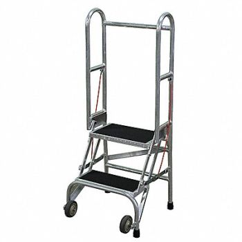 COTTERMAN Folding Rolling Safety Ldr Platfm 20In H, 46C358