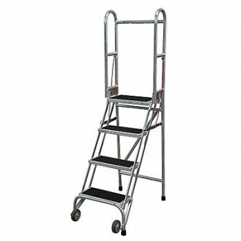 COTTERMAN Folding Rolling Safety Ldr Platfm 40In H, 46C360