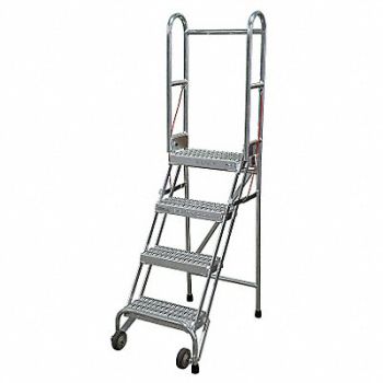 COTTERMAN Folding Rolling Safety Ldr Platfm 40In H, 46C363