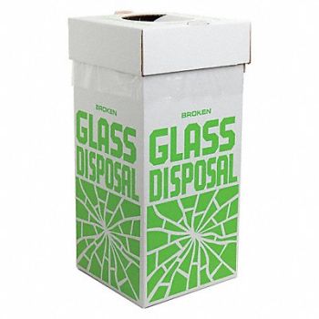 SP SCIENCEWARE Glass Disposal Container 40 lb PK6, 46C918
