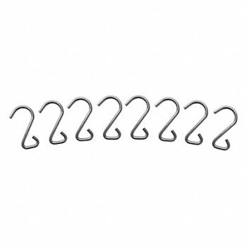 THE BETTER BUNGEE Bungee Hook Gray 2-1/2 in L SS PK8, 46CC03