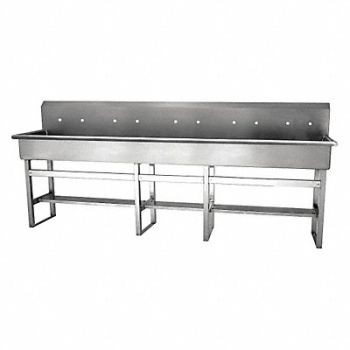 SANI-LAV SaniLav Wash Sta Rect 97inx16-1/2inx8in, 46CF12