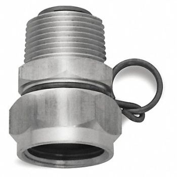 SANI-LAV Nozzle and Hose Adapter SS 3/4 x 3/4, 46CF39