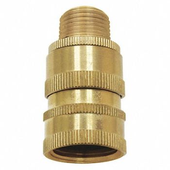 SANI-LAV Hose Adapter Brass 3/4 x 3/4, 46CF44