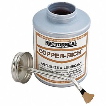 RECTORSEAL Gen Purp Anti-Seize 16 oz BrshTp Cn, 46F526