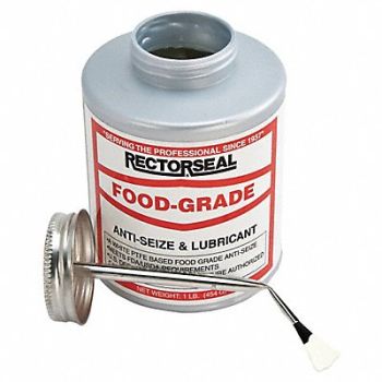 RECTORSEAL Food Grade Anti-Seize 16 oz BrshTp Cn, 46F527