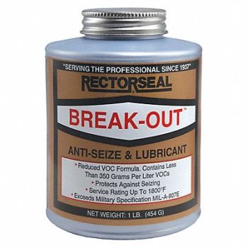 RECTORSEAL Gen Purp Anti-Seize 16 oz BrshTp Cn, 46F529