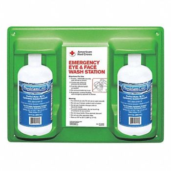 FIRST AID ONLY Eye Wash Station 2-32 oz Bottles, 46G241