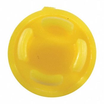 GRAINGER APPROVED Plugs Yellow Plastic HDPE, 46H013