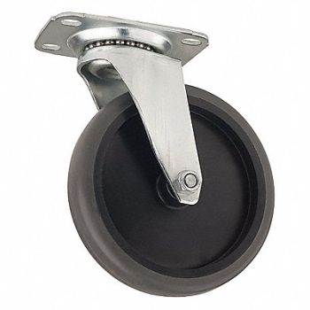 GRAINGER APPROVED Swivel Caster 5 Bolts Hardware, 46J266