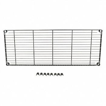 GRAINGER APPROVED Shelving Black 18x48, 46J291
