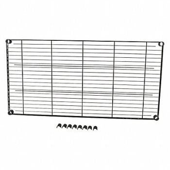 GRAINGER APPROVED Shelving Black 24x48, 46J293