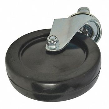 GRAINGER APPROVED Swivel Caster Soft Rubber 5 In, 46K116