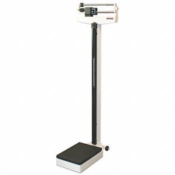 RICE LAKE WEIGHING SYSTEMS Physician Scale Mechanic 200kg/440lb.Cap, 46K651