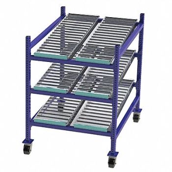 UNEX FLOW CELL Gravity Flow Rack 48inx54inx36in 12ga, 46KF19