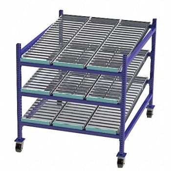 UNEX FLOW CELL Gravity Flow Rack 60inx54inx48in 12ga, 46KF23