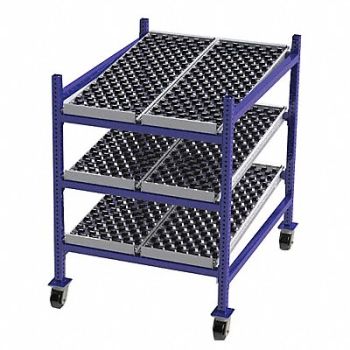 UNEX FLOW CELL Gravity Flow Rack 48inx54inx36in 12ga, 46KF25