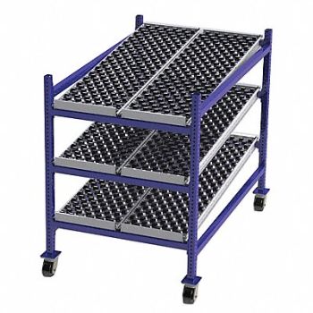 UNEX FLOW CELL Gravity Flow Rack 60inx54inx36in 12ga, 46KF26
