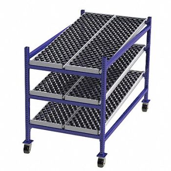 UNEX FLOW CELL Gravity Flow Rack 72inx54inx36in 12ga, 46KF27