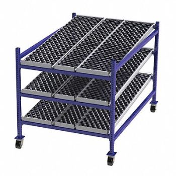 UNEX FLOW CELL Gravity Flow Rack 72inx54inx48in 12ga, 46KF30