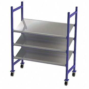 UNEX FLOW CELL Gravity Flow Rack 28inx72inx60in 12ga, 46KF35