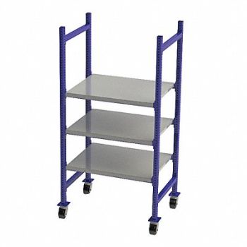 UNEX FLOW CELL Gravity Flow Rack 28inx72inx36in 12ga, 46KF39
