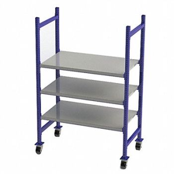 UNEX FLOW CELL Bulk Storage Rack 28inx72inx52in 12ga, 46KF41