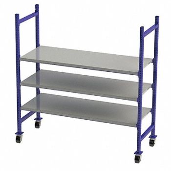 UNEX FLOW CELL Gravity Flow Rack 28inx72inx76in 12ga, 46KF45