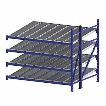 UNEX ROLLER RACK Gravty FlwRck 72inx84inx96in #shlv 4, 46KG81