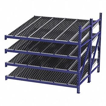 UNEX ROLLER RACK Gravty FlwRck 96inx84inx96in #shlv 4, 46KG90