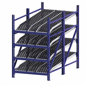 UNEX ROLLER RACK Gravty FlwRck 96inx84inx48in #shlv 4, 46KG95